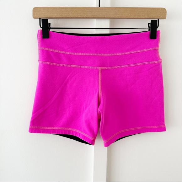 LULULEMON reverse groove bike short pink & black - Picture 7 of 8